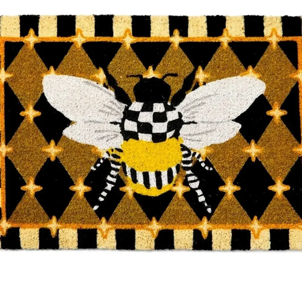 NEW Mackenzie-Childs Honeycomb with Bees Entrance Mat